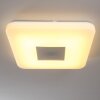 Lumsden Deckenleuchte LED Grau, 1-flammig, Fernbedienung