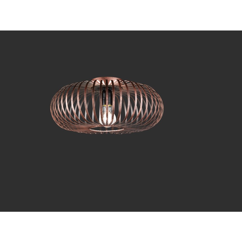 Trio Leuchten JOHANN Deckenleuchte Kupferfarben, 1-flammig main product photo