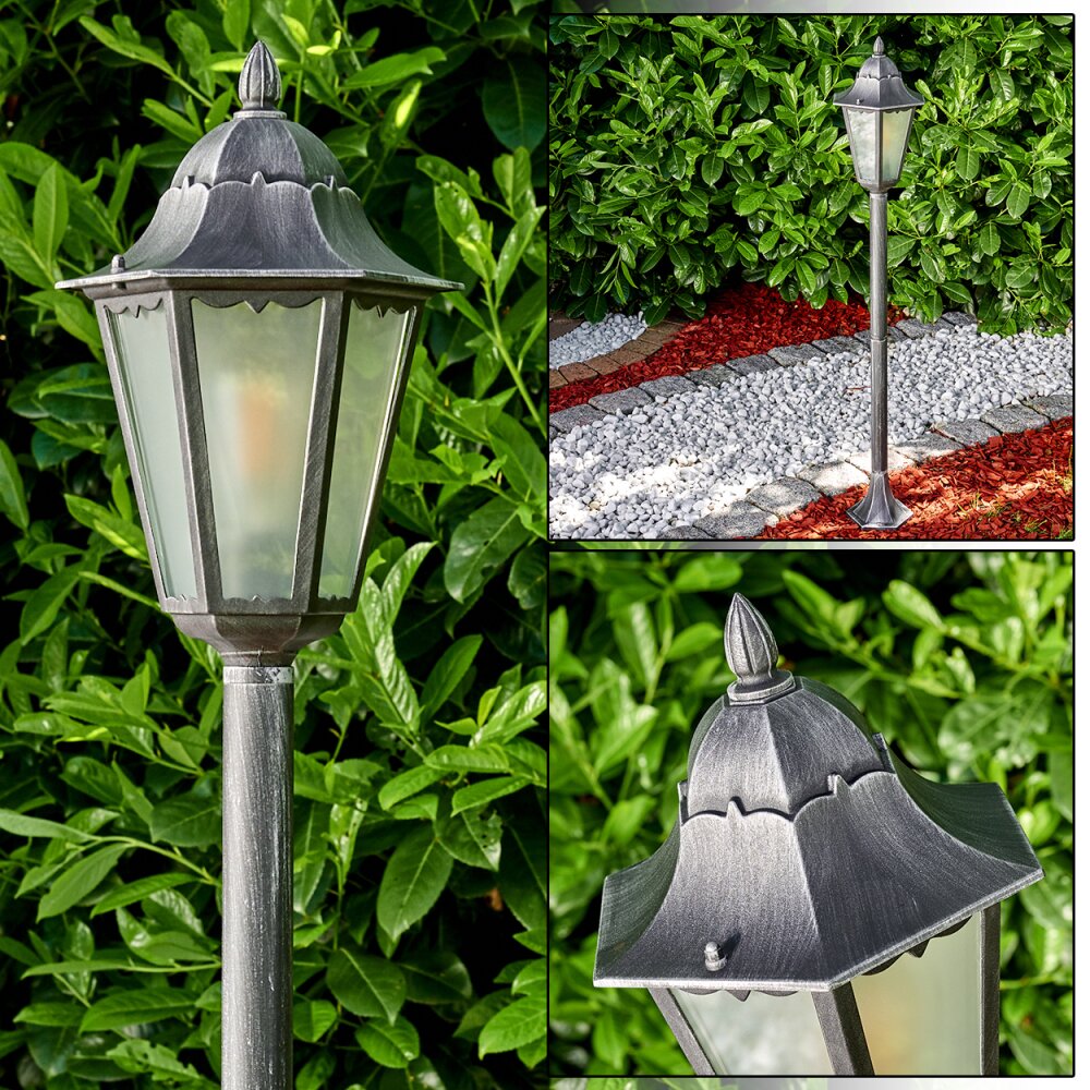 Lignac Außenstehleuchte Schwarz, Silber, 1-flammig main product photo