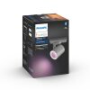 Philips Hue Ambiance White & Color Argenta Wand-/Deckenspot Erweiterung Silber, 1-flammig, Farbwechsler