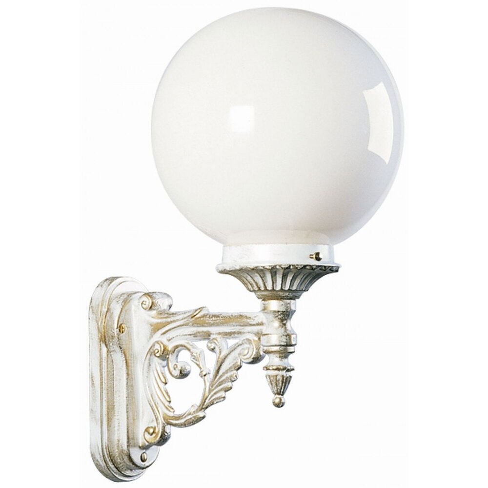 Albert Leuchten 609 Außenwandleuchte Gold, Weiß, 1-flammig main product photo