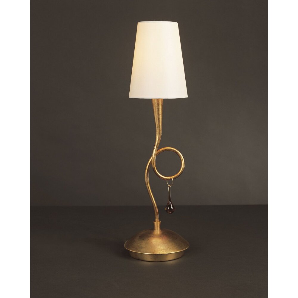 Mantra Paola Tischleuchte Gold, 1-flammig main product photo