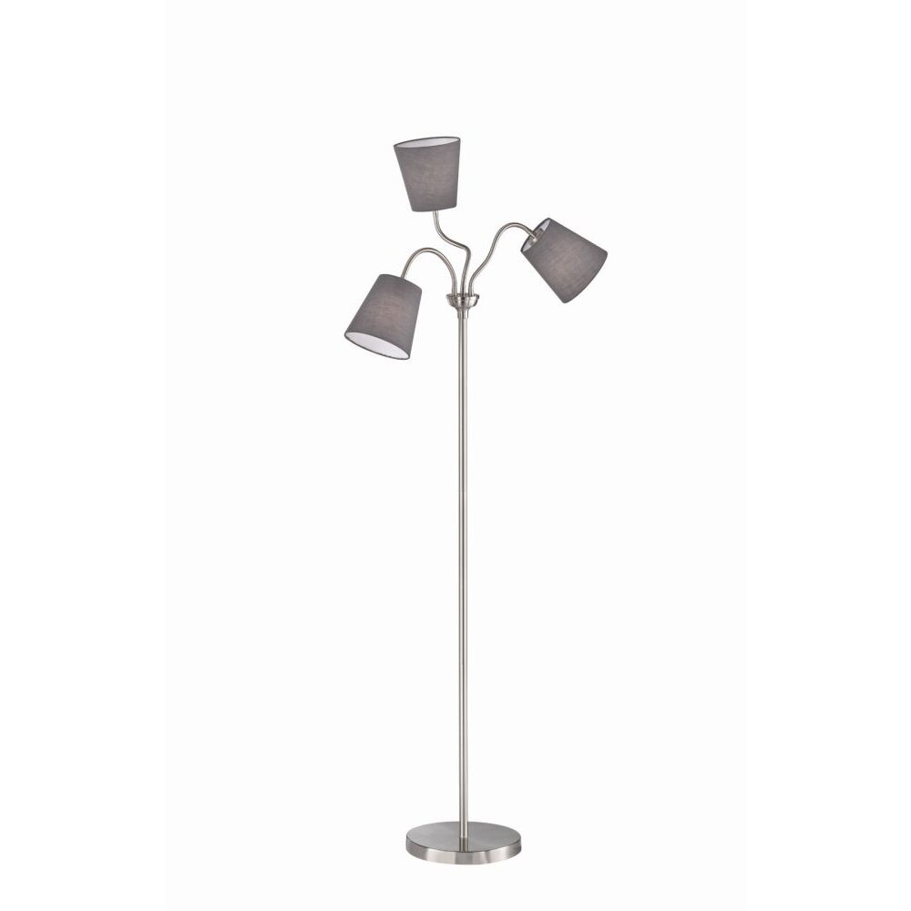 Reality WINDU Stehleuchte Nickel-Matt, 3-flammig main product photo