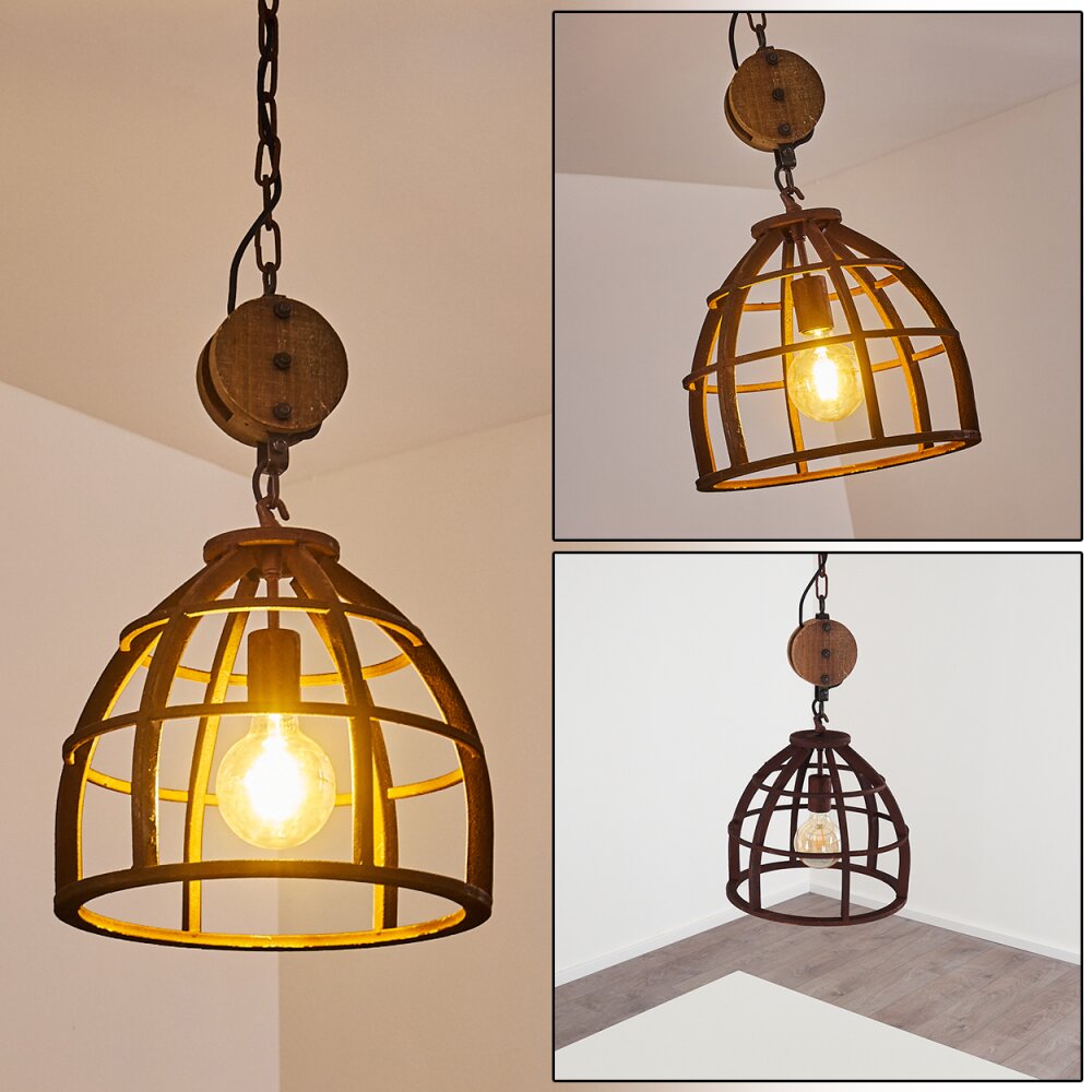 Haervej Hängeleuchte Braun, Rostfarben, 1-flammig main product photo