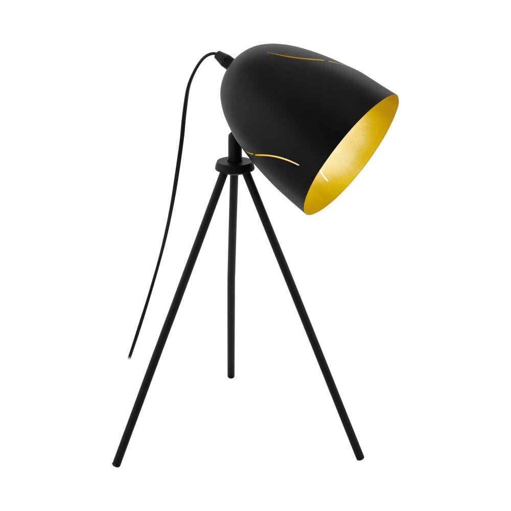 EGLO HUNNINGHAM Tischleuchte Gold, Schwarz, 1-flammig main product photo