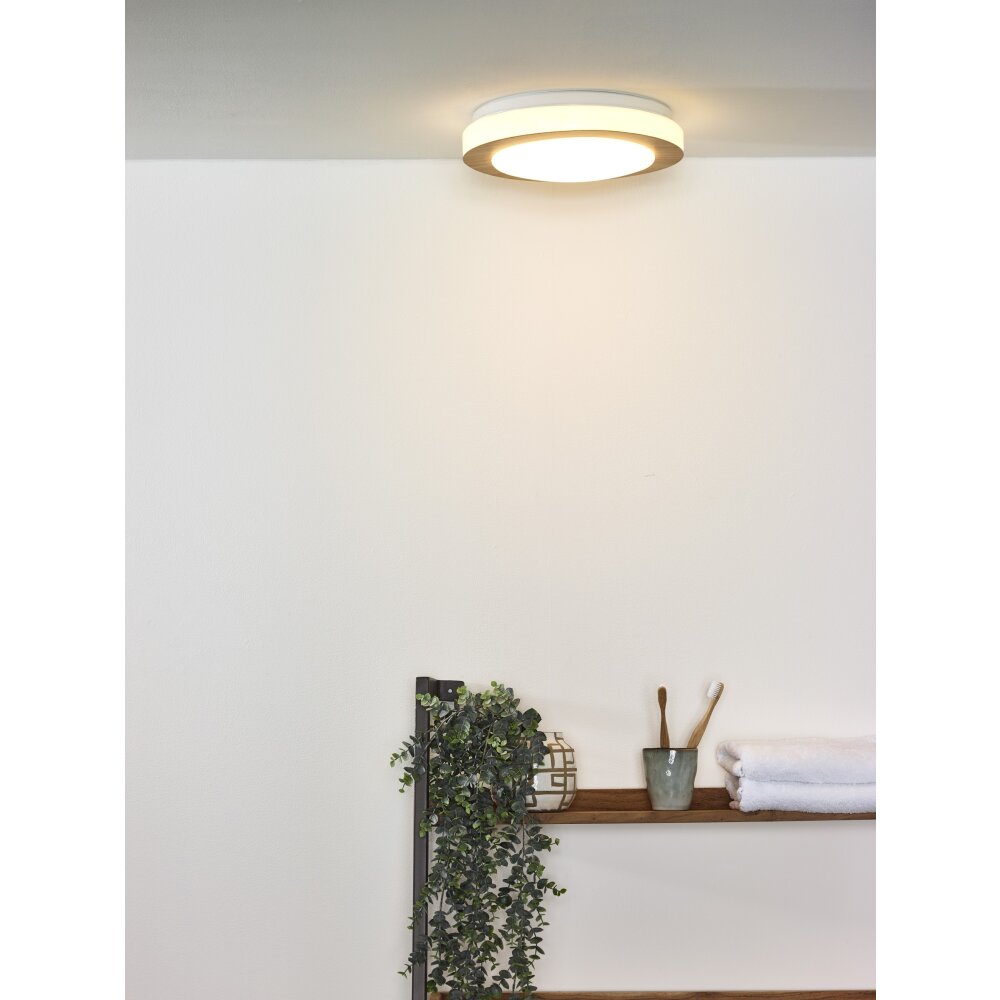 Lucide DIMY Deckenleuchte LED Holz dunkel, 1-flammig main product photo