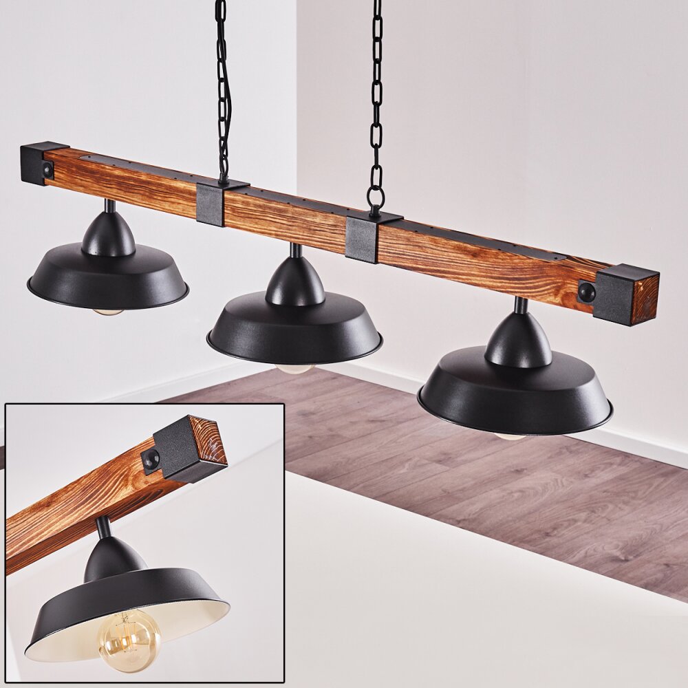 Corippo Hängeleuchte Schwarz, 3-flammig main product photo