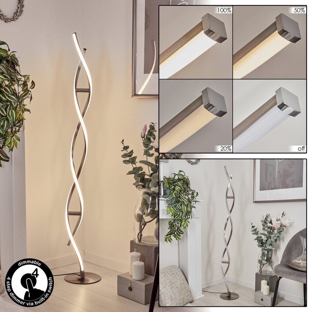 Wellington Stehleuchte LED Edelstahl, 2-flammig main product photo