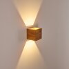 Adak Wandleuchte LED Holz dunkel, 1-flammig