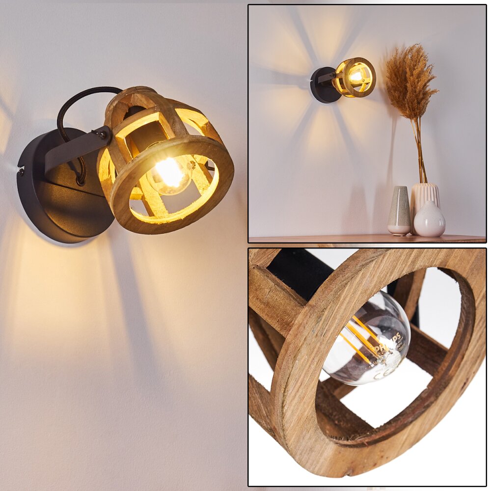 Haervej Wandleuchte Schwarz, 1-flammig main product photo