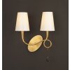 Mantra Paola Wandleuchte Gold, 2-flammig