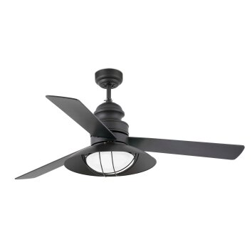 Faro Barcelona Winch Deckenventilator mit Licht Braun, 2-flammig