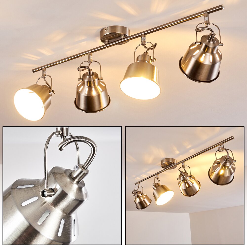 Safari Deckenleuchte Chrom gebürstet, 4-flammig main product photo