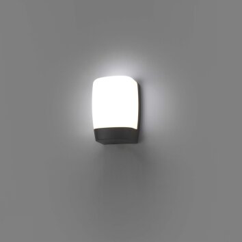 Faro Barcelona Pol Wandleuchte LED Grau, 1-flammig