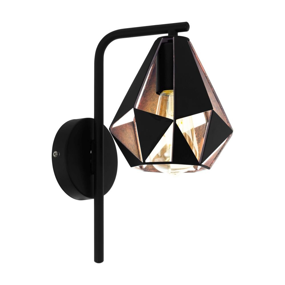 EGLO CARLTON Wandleuchte Kupferfarben, Schwarz, 1-flammig main product photo