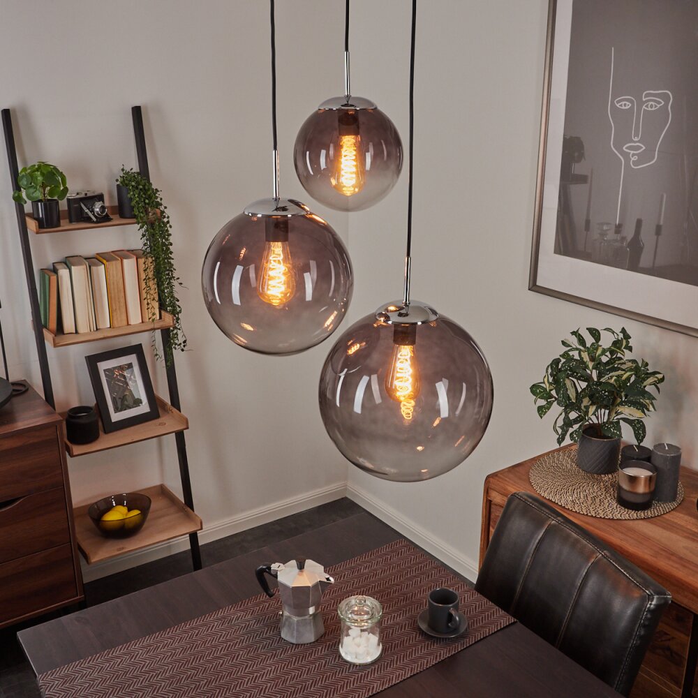 Degevos Hängeleuchte Grau, 3-flammig main product photo