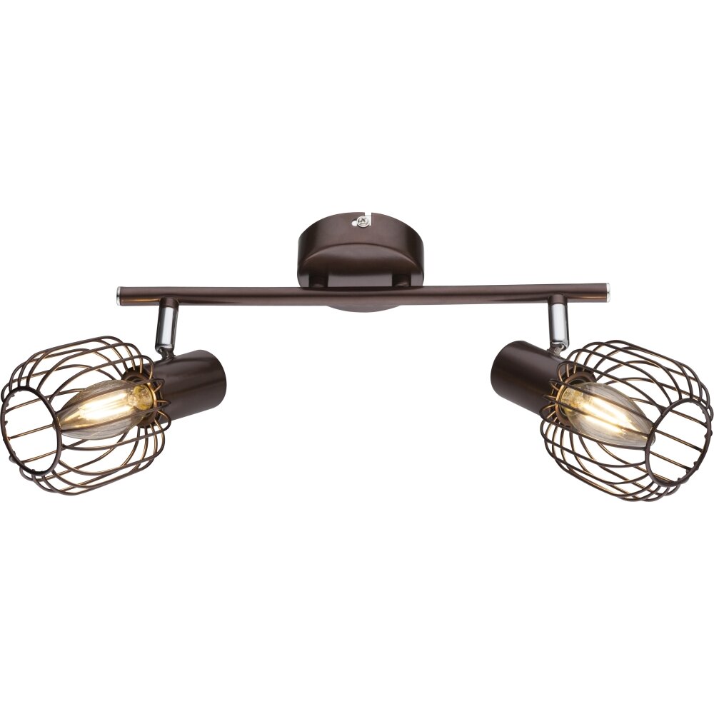 Globo Akin Deckenstrahler Braun, 2-flammig main product photo