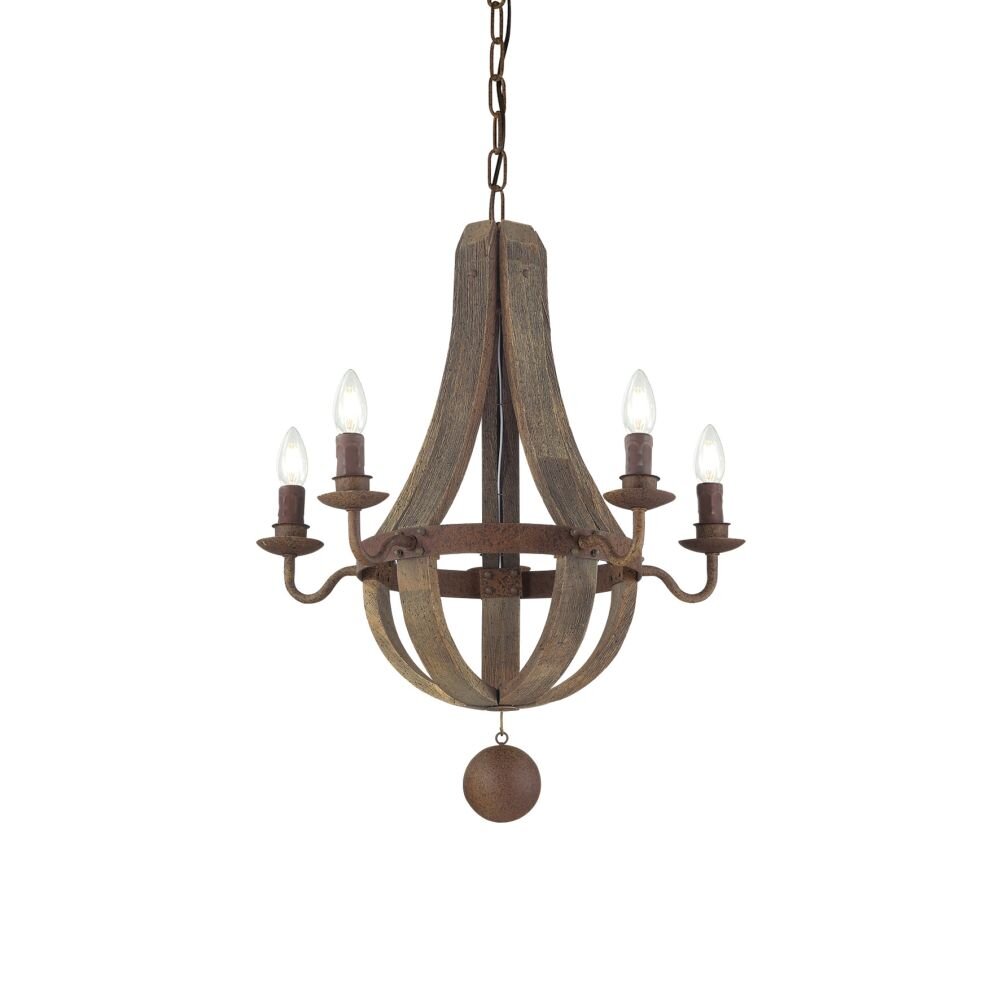 Ideal Lux MILLENNIUM Hängeleuchte Rostfarben, 5-flammig main product photo