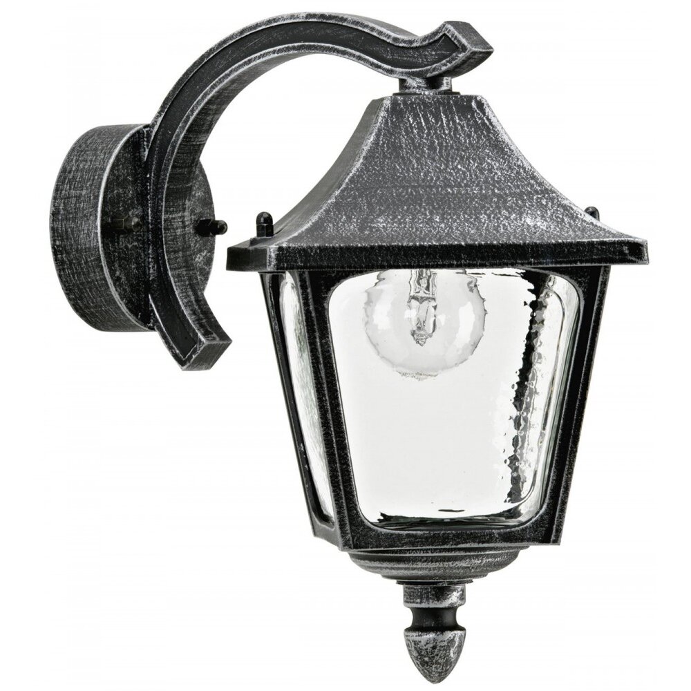 Albert Leuchten 1821 Außenwandleuchte Schwarz, Silber, 1-flammig main product photo