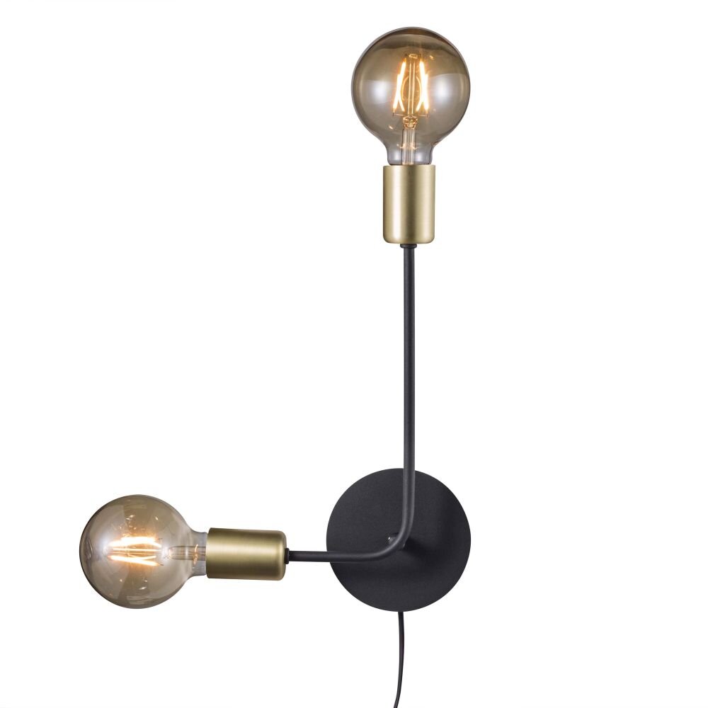 Nordlux JOSEFINE Wandleuchte Schwarz, 2-flammig main product photo