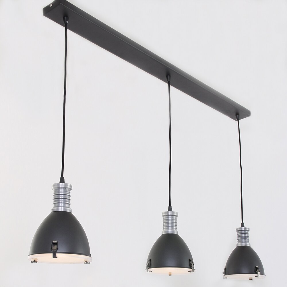 Steinhauer Storm Pendelleuchte Schwarz, 3-flammig main product photo