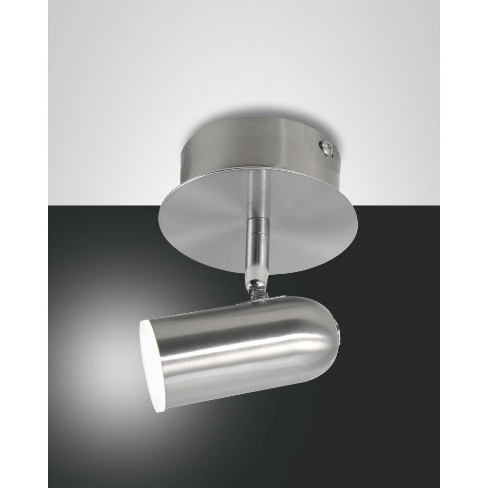 Fabas Luce Spotty Deckenleuchte LED Nickel-Matt, 1-flammig main product photo