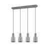 Trio Leuchten Wailer Pendelleuchte LED Nickel-Matt, 4-flammig