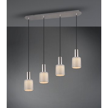 Trio Leuchten Wailer Pendelleuchte LED Nickel-Matt, 4-flammig