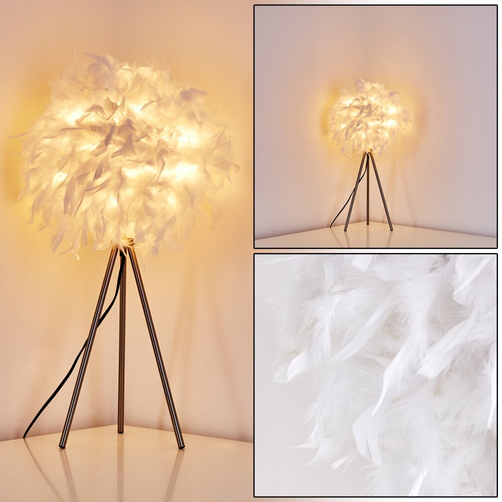 Tischleuchte Skaulo Nickel-Matt, 1-flammig main product photo