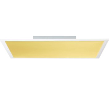 Brilliant Abie Deckenpaneel LED Weiß, 1-flammig, Fernbedienung, Farbwechsler