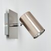 Zuoz Wandspot Nickel-Matt, 1-flammig