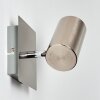 Zuoz Wandspot Nickel-Matt, 1-flammig