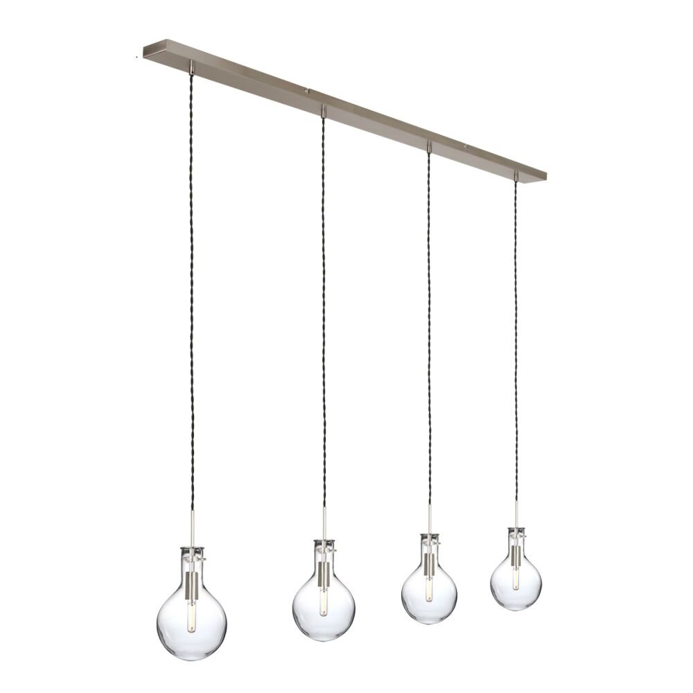 Steinhauer Elegance Hängeleuchte Transparent, Klar, 4-flammig main product photo