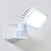 Loit Aussenwandleuchte LED Weiß, 1-flammig, Bewegungsmelder