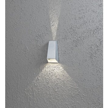 Konstsmide Imola Wandleuchte LED Grau, 2-flammig