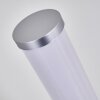 Laugar Stehlampe LED Silber, 1-flammig, Fernbedienung, Farbwechsler