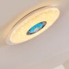 Haderup Deckenleuchte LED Chrom, Weiß, 1-flammig, Fernbedienung, Farbwechsler