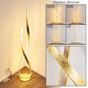 Medle Stehleuchte LED Gold, 1-flammig