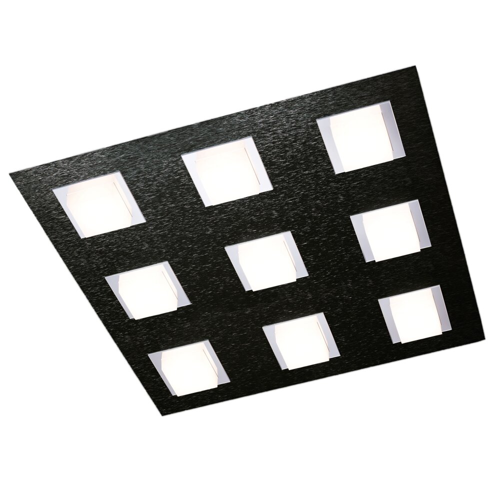 Grossmann BASIC Deckenleuchte LED Schwarz, 9-flammig main product photo
