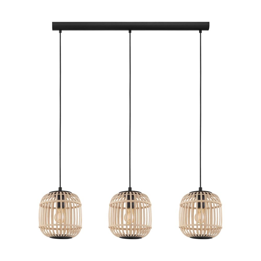 EGLO BORDESLEY Hängeleuchte Schwarz, 3-flammig main product photo