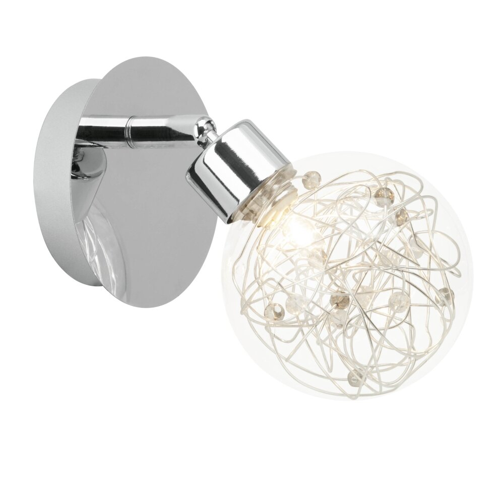 Brilliant Leuchten Joya Wandspot Chrom, 1-flammig main product photo