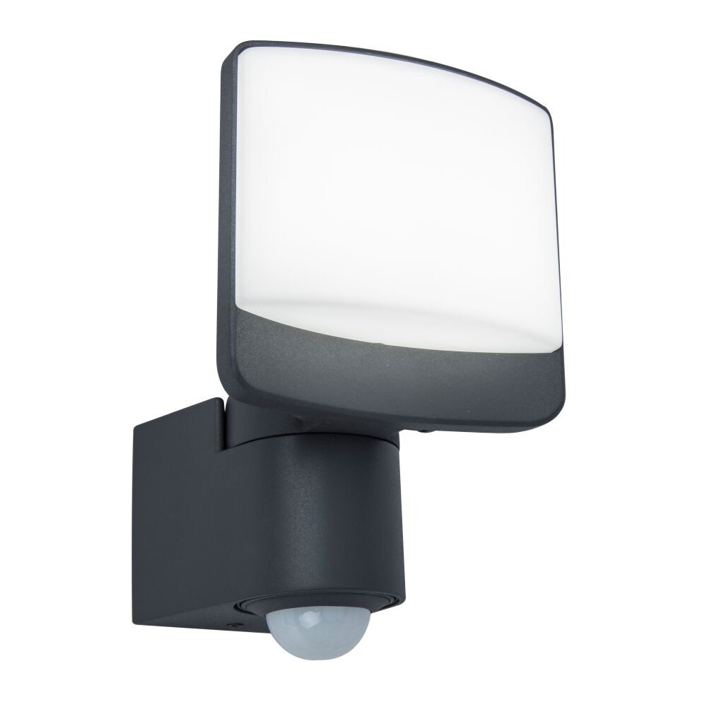 Lutec SUNSHINE Aussenwandleuchte LED Anthrazit, 1-flammig, Bewegungsmelder main product photo