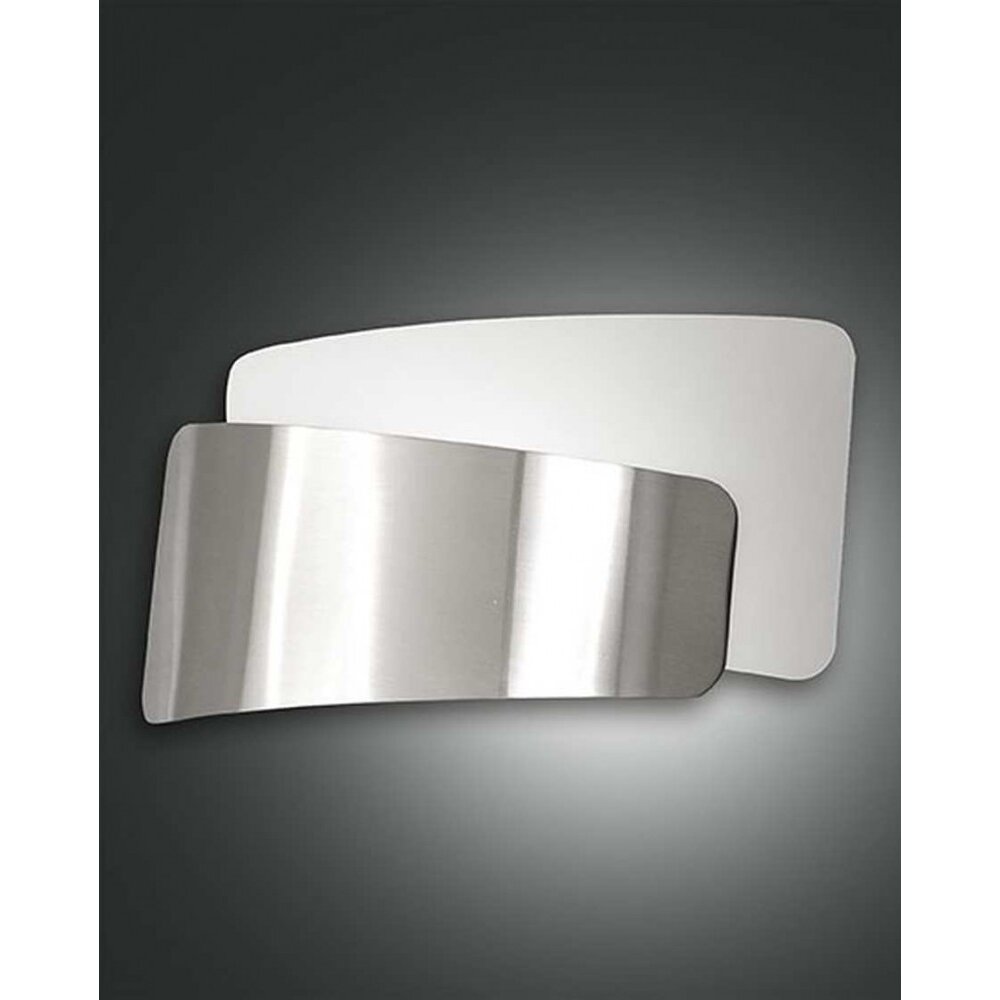 Fabas Luce SLANE Wandleuchte Nickel-Matt, 1-flammig main product photo