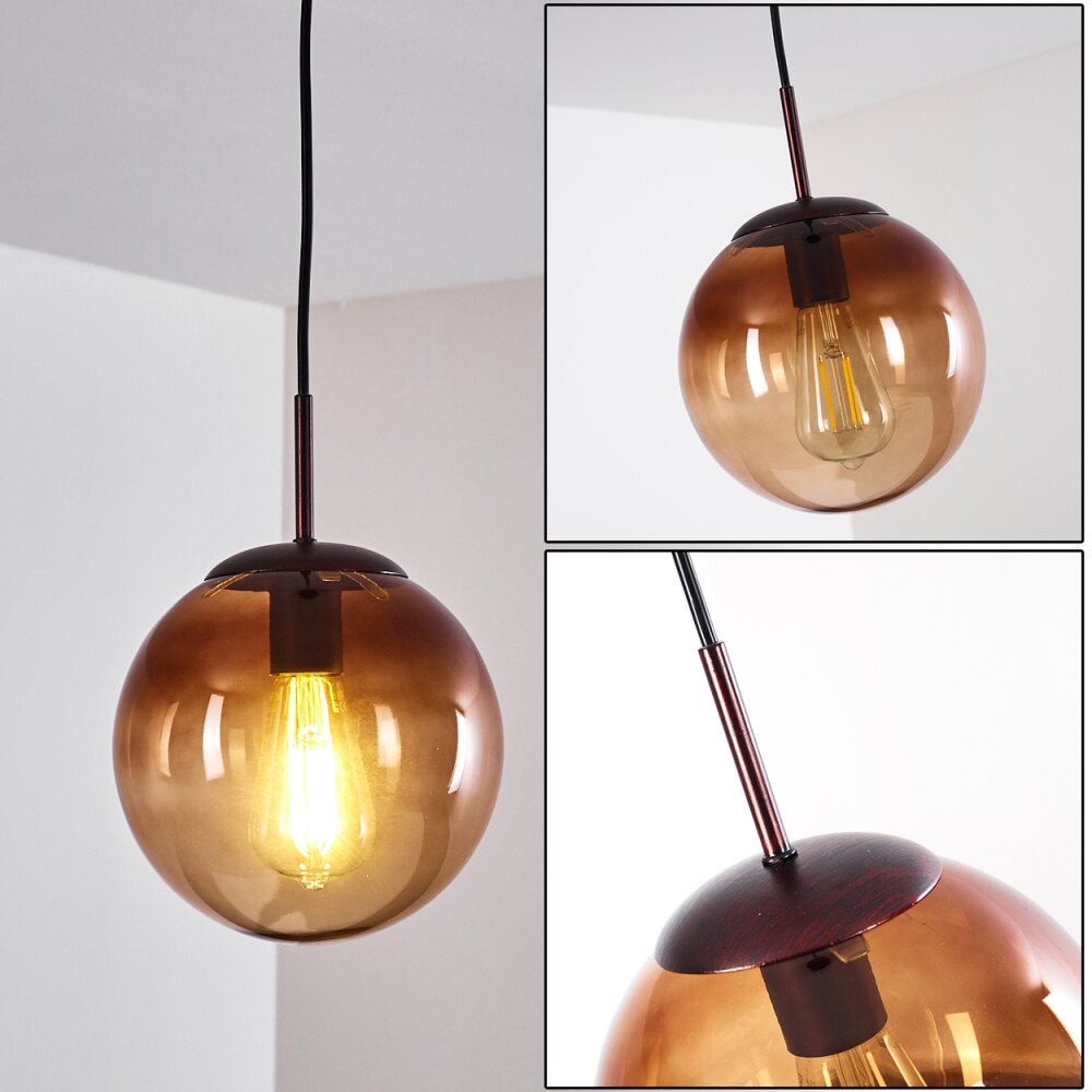 Degevos Hängeleuchte Braun, 1-flammig main product photo