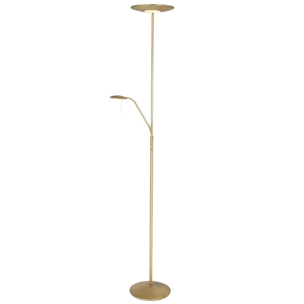 Steinhauer ZENITH Deckenfluter LED Messing, 2-flammig main product photo