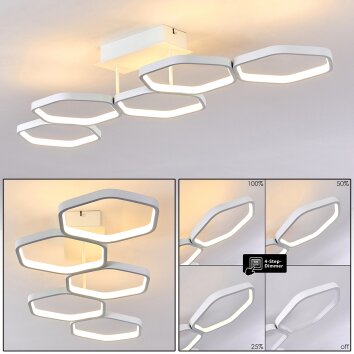 Halmstad Deckenleuchte LED Weiß, 1-flammig