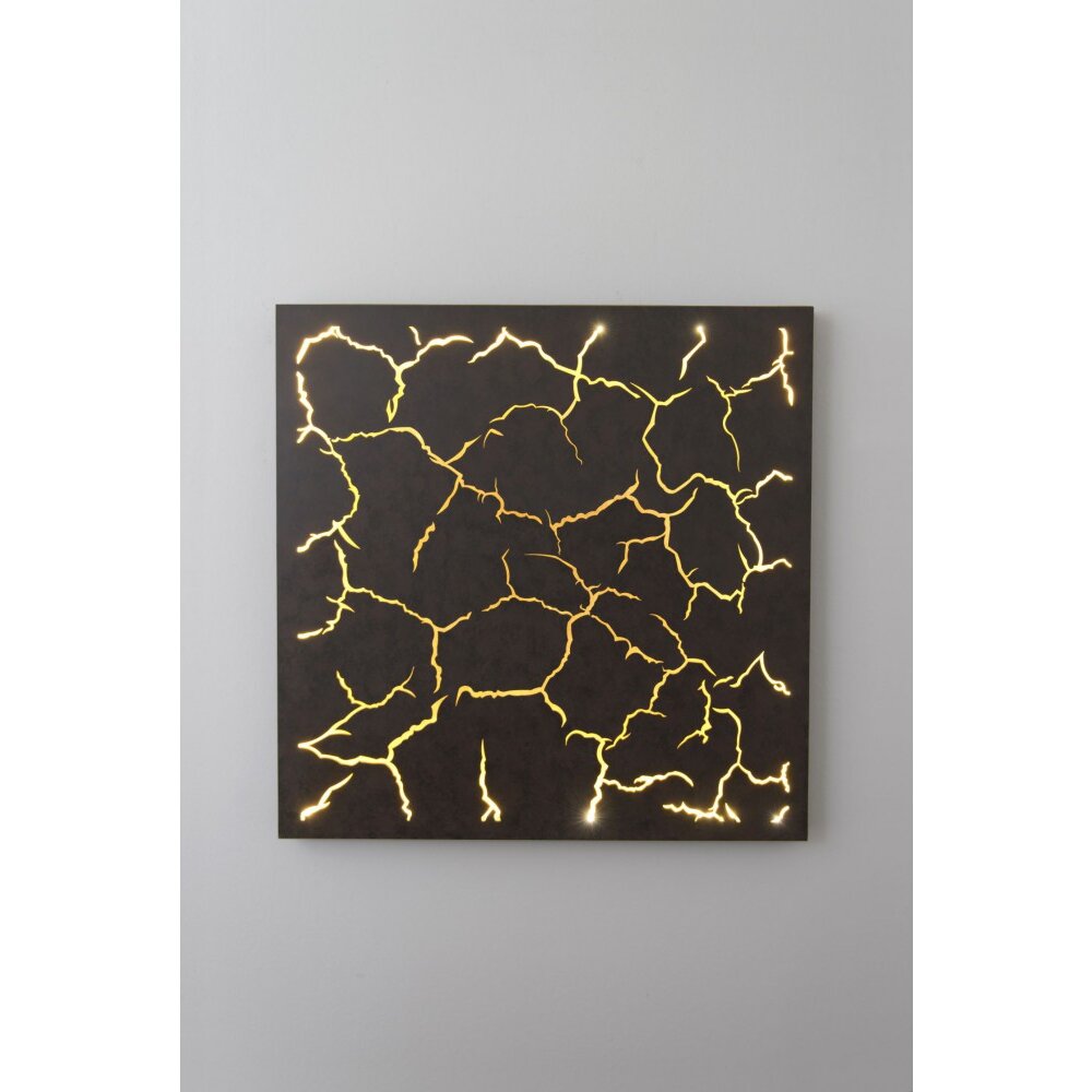 Holländer LARICA Wandleuchte LED Braun, Gold, Schwarz, 1-flammig main product photo