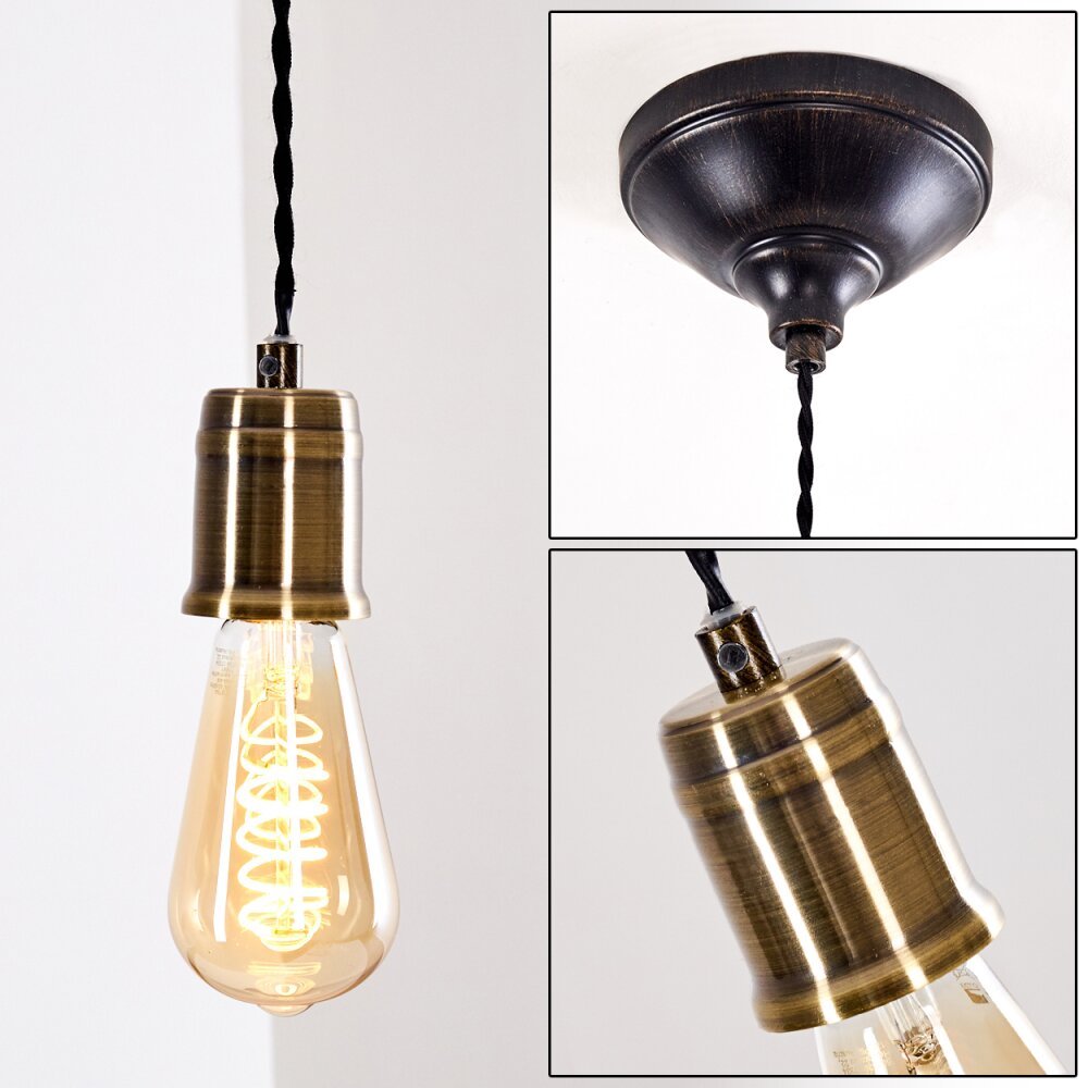 Lemone Hängeleuchte Schwarz-Gold, 1-flammig main product photo
