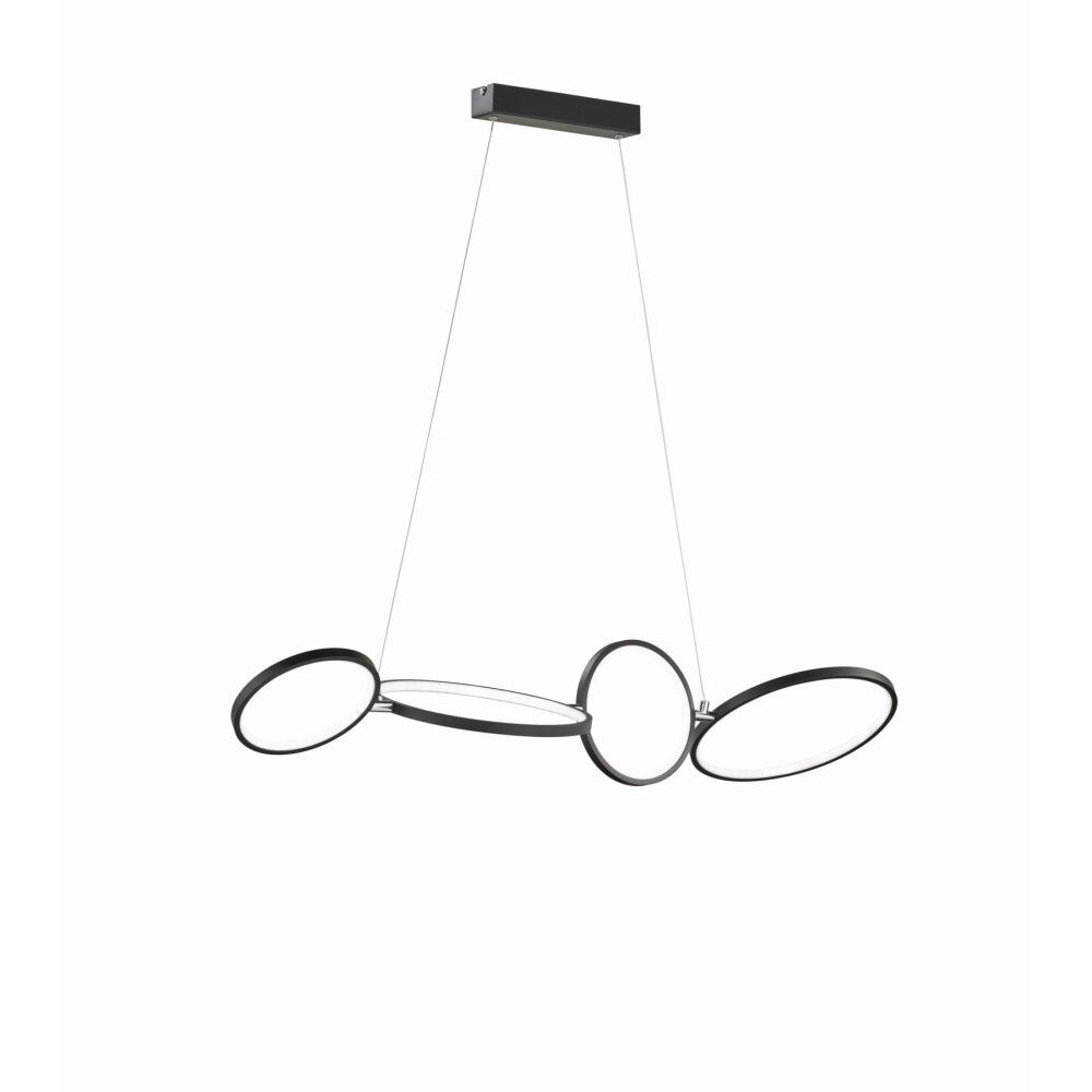 Trio Leuchten RONDO Pendelleuchte LED Schwarz, 1-flammig main product photo