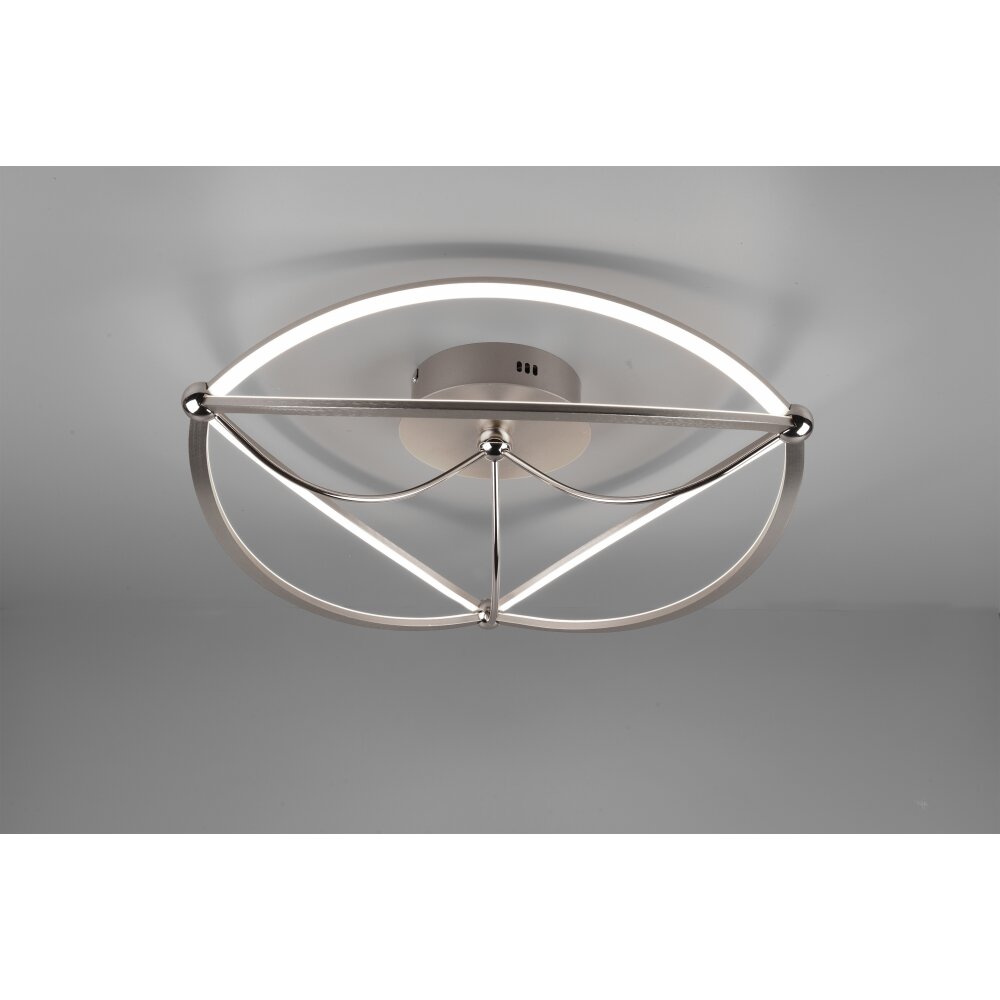 Trio Leuchten Charivari Deckenleuchte LED Nickel-Matt, 1-flammig main product photo